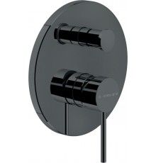 VE125100/EFLP VELIS смеситель для ванны (внешняя часть), глянцевый черный VE125100/EFLP