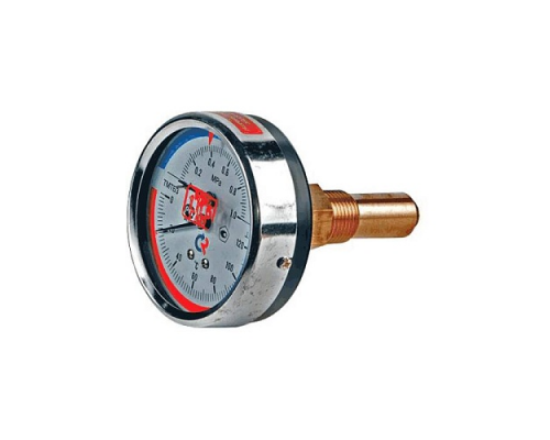 Термоманометр ТМТБ-41Т.1 120С 1,0МПа Дк100 G1/2"осевой L=46мм Росма 00000002311