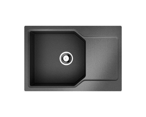 Omoikiri Yonaka 78-LB-BL Кухонная мойка Artgranit 78x51 см, цвет: черный 4993341