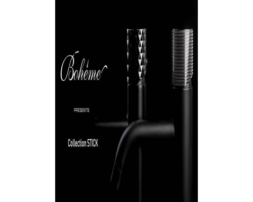 Boheme Stick Смеситель для раковины низкий, цвет: Black Diamond Gold 121-BG
