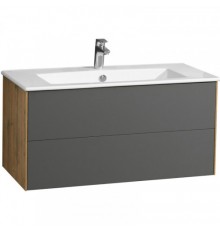 1A2582K1AJA00 Набор: 1A258201AJA00 Тумба-умывальник Сохо 100 Дуб Веллингтон/ 1WH501627 РаковинаЭлина 100 1A2582K1AJA00