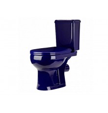 40355110402 Унитаз-компактИридаСтандарт/ синий, нижний подвод воды, горизонтальный выпуск (старый арт. 40355130402) 40355110402