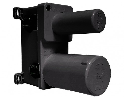 102166301C1EX скрытая часть для смесителя 3 режима матовый черный 102166301C1EX