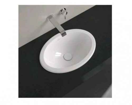 Раковина, Villeroy Boch, Loop Friends, шгв 505-360-185, отверстия для смесителя-отсутствуют, цвет-альпийский белый (белый Alpin)