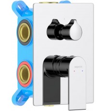 AQ1447CR ЛИРА смеситель для ванны 3 режима (внешняя и скрытая часть) AQ1447CR