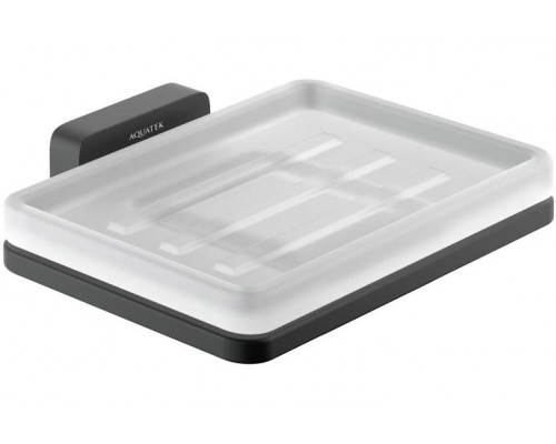 AQ4303MB ЛИБРА мыльница, матовый черный AQ4303MB