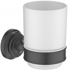 AQ4504MB КЛАССИК стакан с держателем, матовый черный AQ4504MB