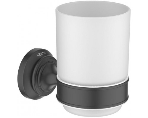 AQ4504MB КЛАССИК стакан с держателем, матовый черный AQ4504MB