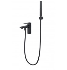 AQ1044MB ВЕГА смеситель врезной на борт ванны на 1 отв., матовый черный AQ1044MB