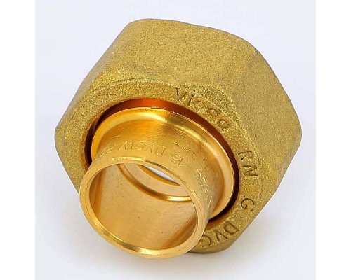 Вставка с накидной гайкой пайка-В с плоской прокладкой VIEGA 15х3/4"