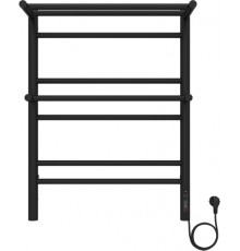 Альфа П7 500х700 электрический (quick touch) Полотенцесушитель Aquatek (черный муар) AQ EL RRP0770BL