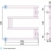 Сунержа High-Tech Полотенцесушитель водяной 60x60h, цвет: без покрытия 00-0050-6060