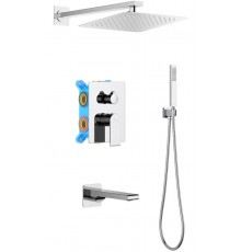 AQ1473CR ЛИРА Set 4 в 1 душевой комплект 3 режима AQ1473CR