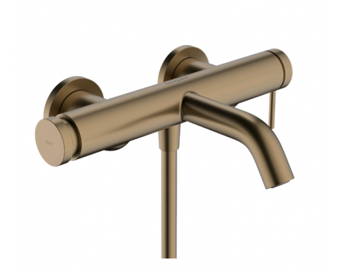 Смеситель для ванны и душа, Hansgrohe, Tecturis S, цвет-бронза шлифованная