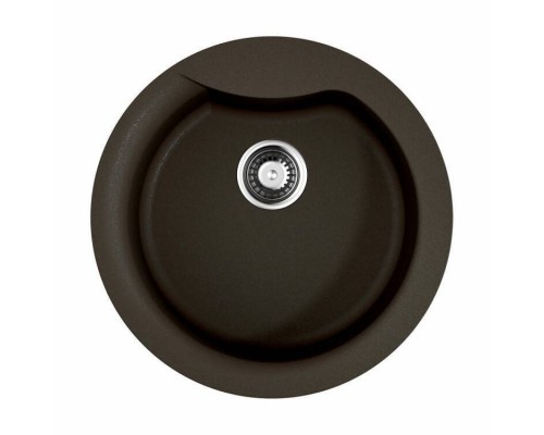 Мойка, OMOIKIRI, Yasugata, шгв 485-485-225, отверстия для смесителя-1 промаркированное, цвет-темный шоколад