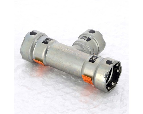 Тройник пресс оцинкованная сталь Megapress VIEGA 3/4"x1/2"x3/4"