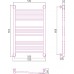 Сунержа Флюид Полотенцесушитель водяной 50x80h, цвет: без покрытия 00-0222-8050
