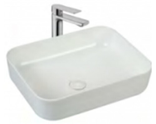 Раковина, Splendy, Bliss, шгв 500-390-130, отверстия для смесителя-отсутствуют, цвет-белый матовый
