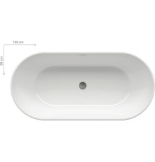 Ванна FREEDOM 1690х800 белая отдельностоящая (включает слив) XC00100020