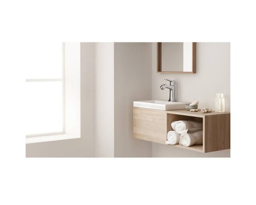 Смеситель для раковины HansGrohe HG Metris Classic однорычажный со сливным гарнитуром хром