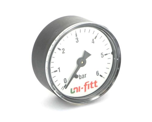 Манометр аксиальный 1/4" UNI-FITT 10 бар 63 мм Манометр аксиальный 1/4" UNI-FITT 10 бар 63 мм