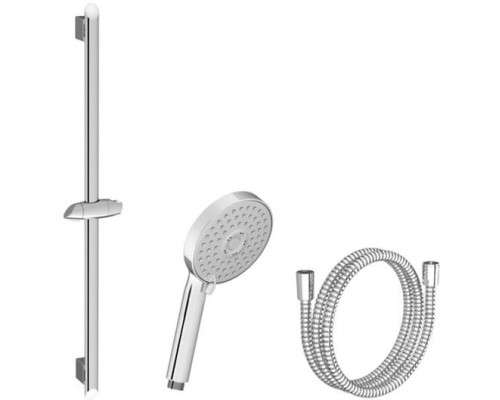 Душевой гарнитур - шланг 150 см, с плоской лейкой (3 функции), держатель (70см) 902.00 X07P177