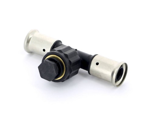 Тройник пресс-В PVDF HENCO 16x1/2"x20 Тройник пресс-В PVDF HENCO 16x1/2"x20