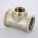 Тройник В никелированный UNI-FITT 1"x3/4"x1"
