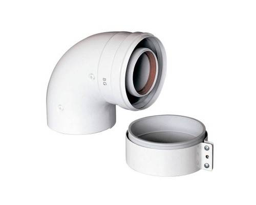 Коаксиальный отвод Baxi 125/80 90°