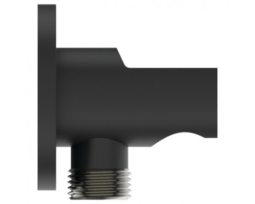 BC807XG IDEALRAIN Держатель с подключением душевой лейки 1/2 матовый черный BC807XG