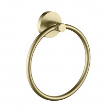 AQ4112BG ЕВРОПА полотенцедержатель кольцо, шлиф. золото AQ4112BG