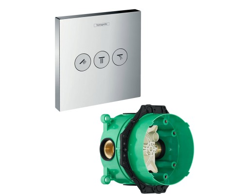 15764000S Set HG Select запорный/переключающий вентиль на 3 потр. (15764000+01800180) 15764000S