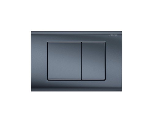 PNS-0000004 (001C-1Q) Панель смыва Оружейная сталь матовая для INSP-0000001 Pneumo S (клавиши квадрат) PNS-0000004