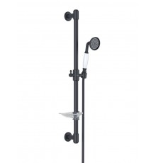 AQ2020MB КЛАССИК душевой гарнитур 1jet 65 см, матовый черный AQ2020MB