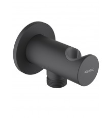 AQ2464MB шланговое подсоединение с держателем, матовый черный AQ2464MB