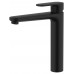 AQ1804MB НИКА смеситель для раковины высокий 190 без донного клапана, матовый черный AQ1804MB