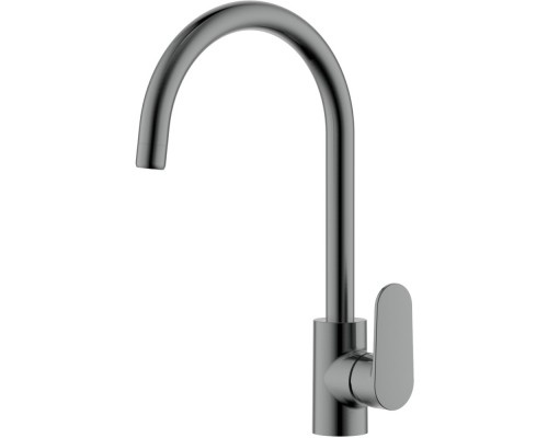 AQ1882BGM НИКА смеситель для кухни (полукруглый излив), оружейная сталь AQ1882BGM