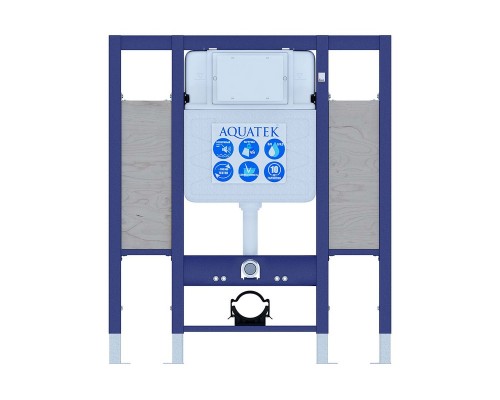 INSE-0000002.36 Aquatek Sensor SET Монтажная рама для подв унитаза 1130950100 для лиц с ограниченными возможностями + панель смыва KDIS-0000036 INSE-0000002.36