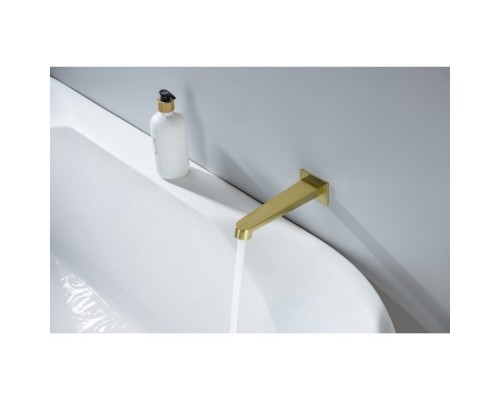 AQ1241BG ОБЕРОН излив для ванны 183 мм, шлиф. золото AQ1241BG