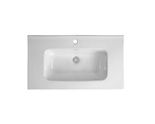 AQ77080-LG Комплект мебели: Тумба 80см ВЕГА с раковиной AQ0480-00, 2 ящика, цвет серый туман AQ77080-LG