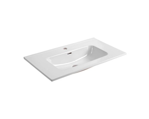 AQ77080-LG Комплект мебели: Тумба 80см ВЕГА с раковиной AQ0480-00, 2 ящика, цвет серый туман AQ77080-LG