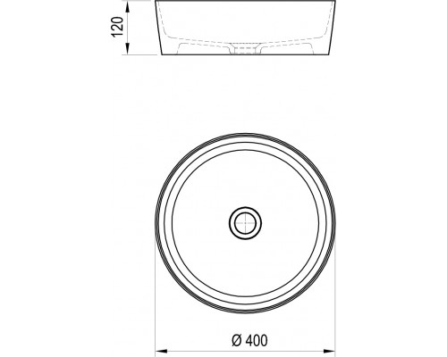 Умывальник UNI 400 керамический белый XJX01140001