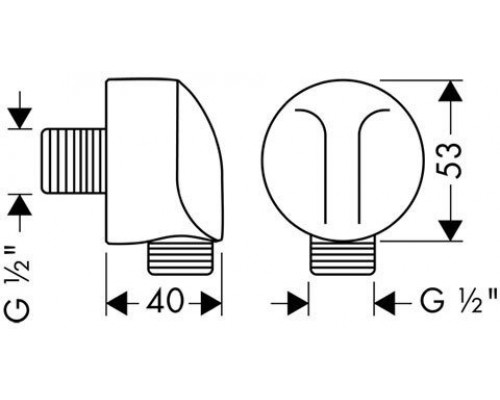 27454000 HG Fixfit шланговое подсоединение 27454000