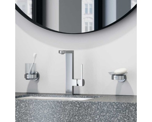 23851003 Plus Смеситель однорычажный для раковины со сливным гарнитуром, поворотный излив, L-Size, хром 23851003