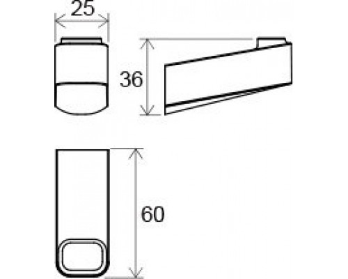 Крючок одинарный TD 110.00 X07P353