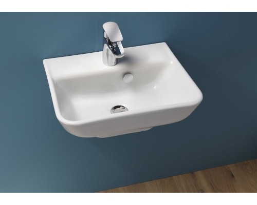 EGH112-00 Рукомойник 45x35 с отв.для смесителя,сл.пер.,белый EGH112-00