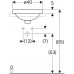 500.700.01.2 Geberit VariForm Раковина встраиваемая в столешницу круглой формы, D=40 см, без отв. под смеситель, с отв. перелива 500.700.01.2