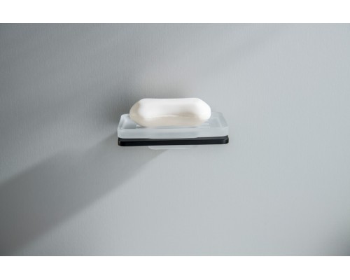 AQ4303MB ЛИБРА мыльница, матовый черный AQ4303MB