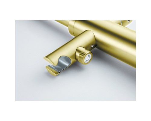 AQ1345BG ЕВРОПА смеситель для ванны напольный, шлиф. золото AQ1345BG