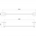 AQ4120BGM ЕВРОПА полотенцедержатель 450 мм, оружейная сталь (шлиф. черный хром) AQ4120BGM